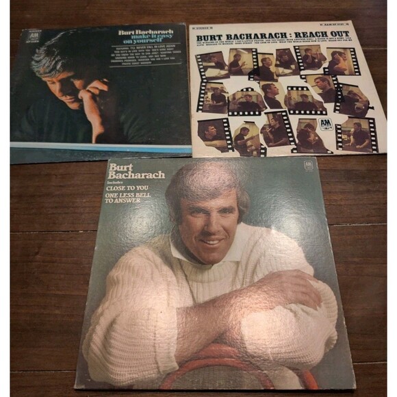 Lot Of 3 Burt Bacharach LP Vinyl Record Albums: Reach Out, Self titled, Make It - Picture 1 of 7